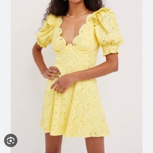 For love and lemons Natalia puff sleeve dress
